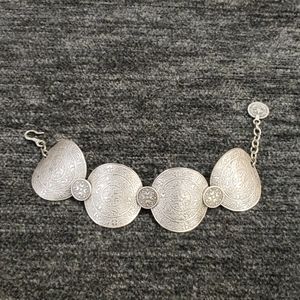 COPY - Silver coin bracelet